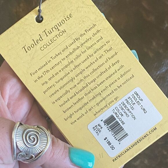 Patricia Nash Tooled Turquoise Collection Tote Bag - Picture 11 of 11